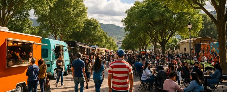 La Plaza de El Valle en Loja concluyó la feria gastronómica por los 477 años de la ciudad