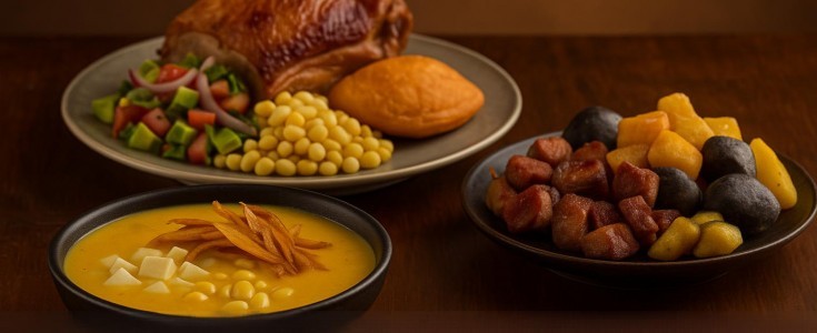 Hornado, fritada y locro de papa se reinventan con técnicas modernas